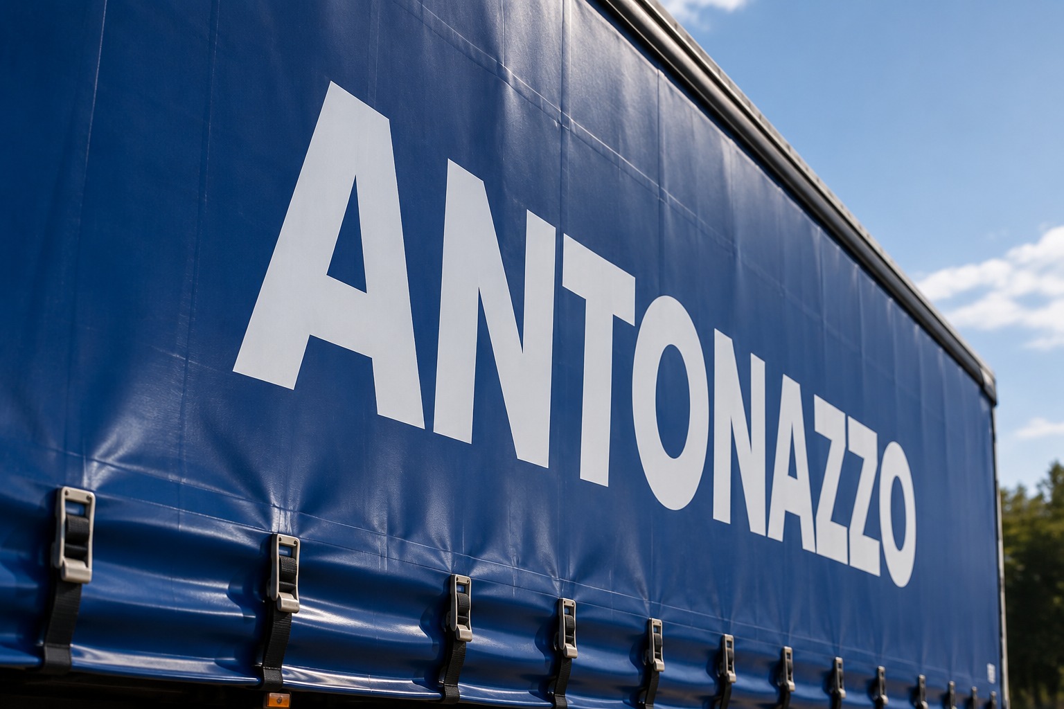 Semirimorchio centinato blu Antonazzo per carichi completi