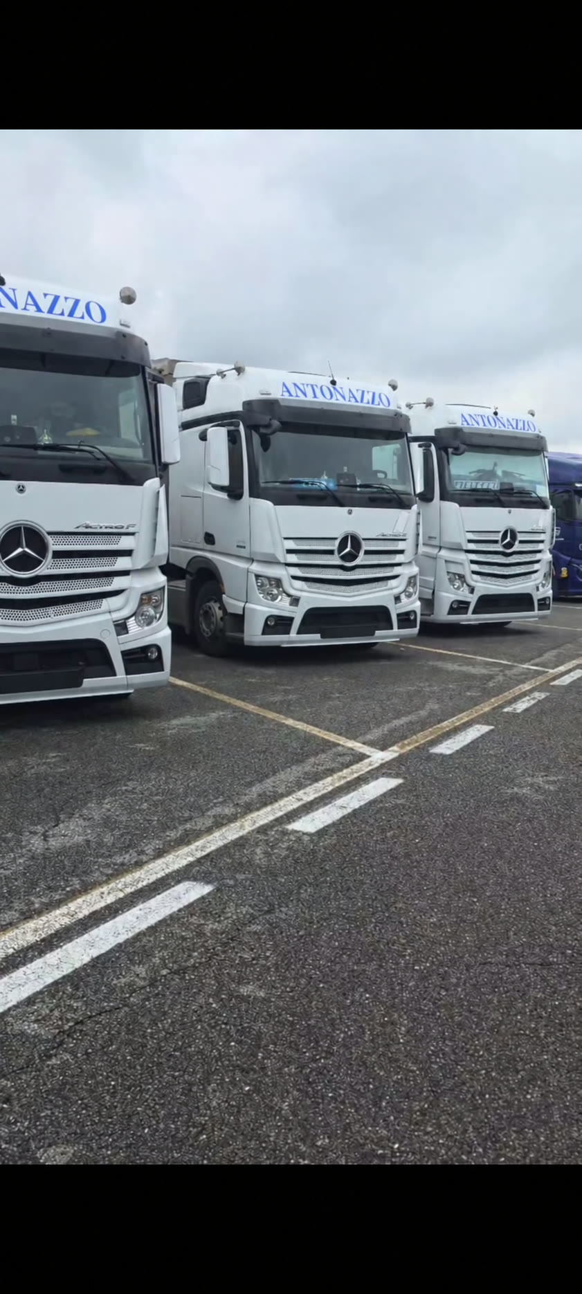Flotta di camion Antonazzo per trasporti dedicati e urgenti